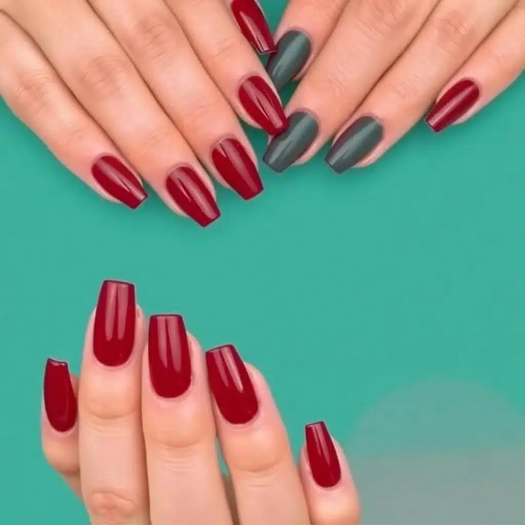 Red wine nails