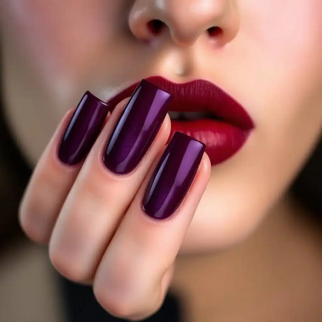 burgundy nail designs