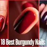 burgundy nails