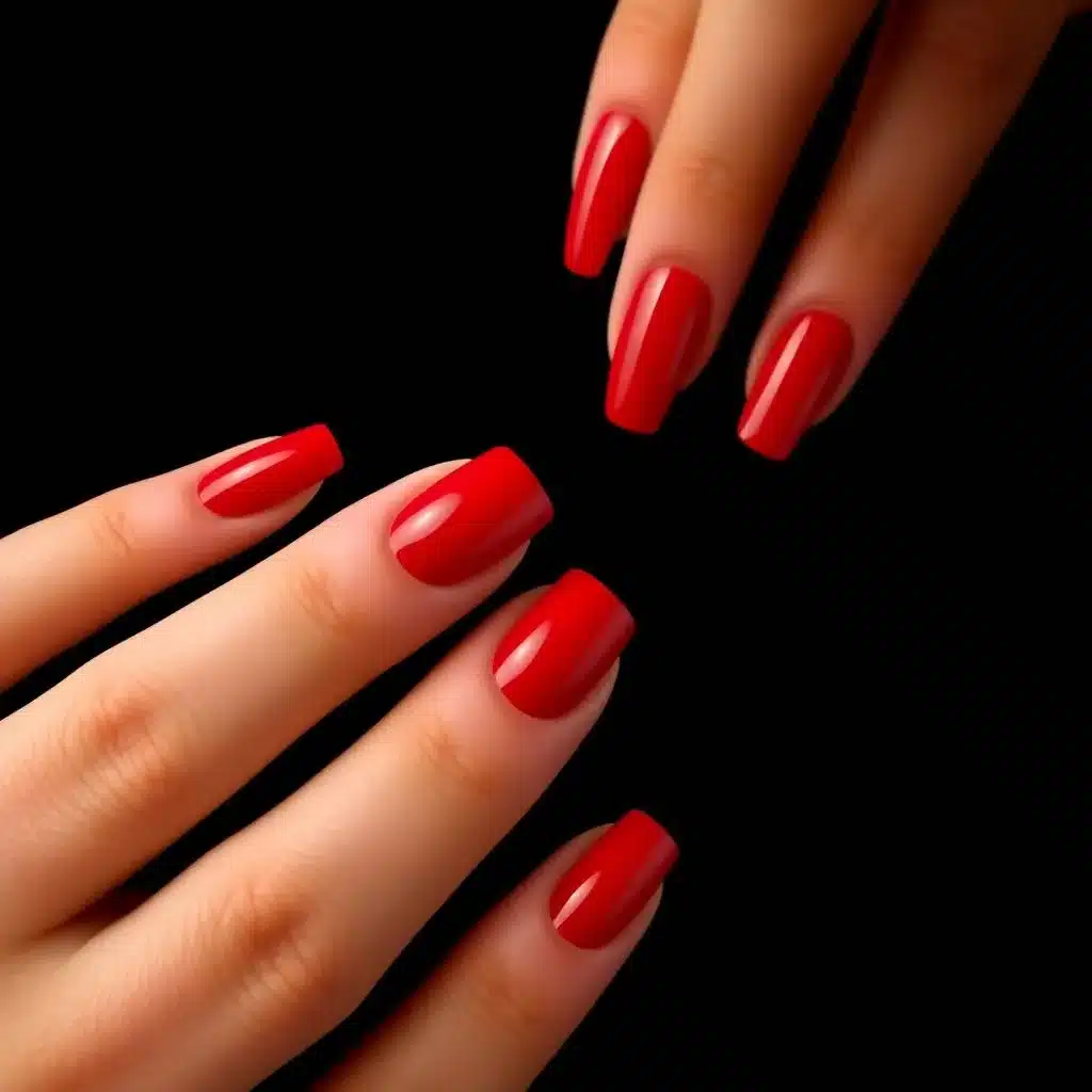 red cherry nails