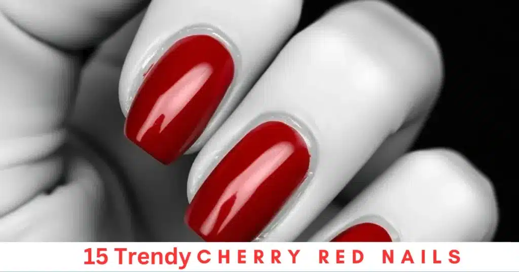 cherry red nail