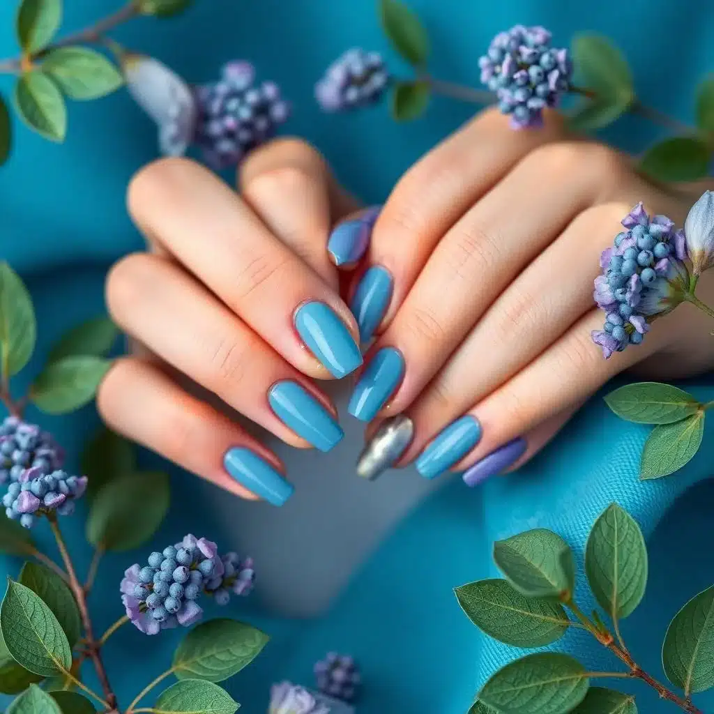 Short almond nails

