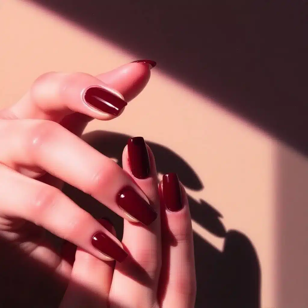 red nail art