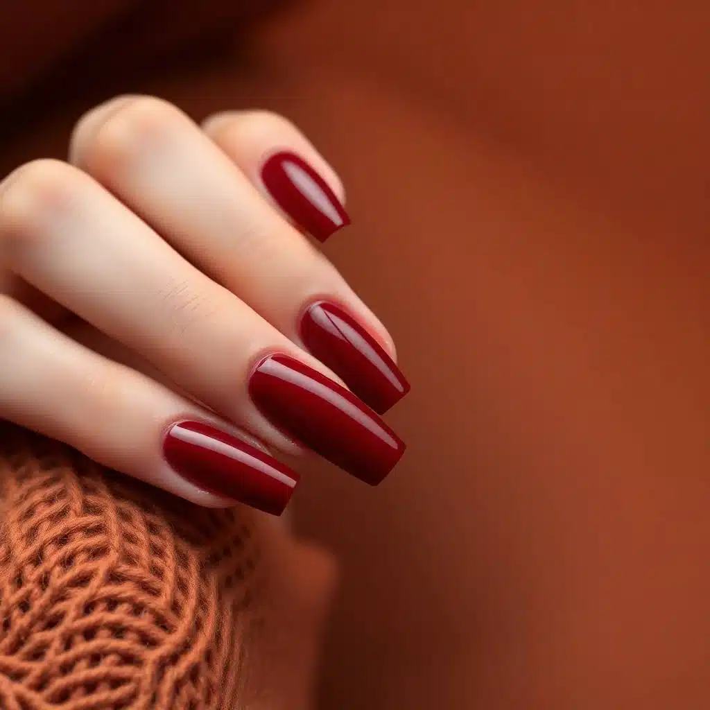 red nails design