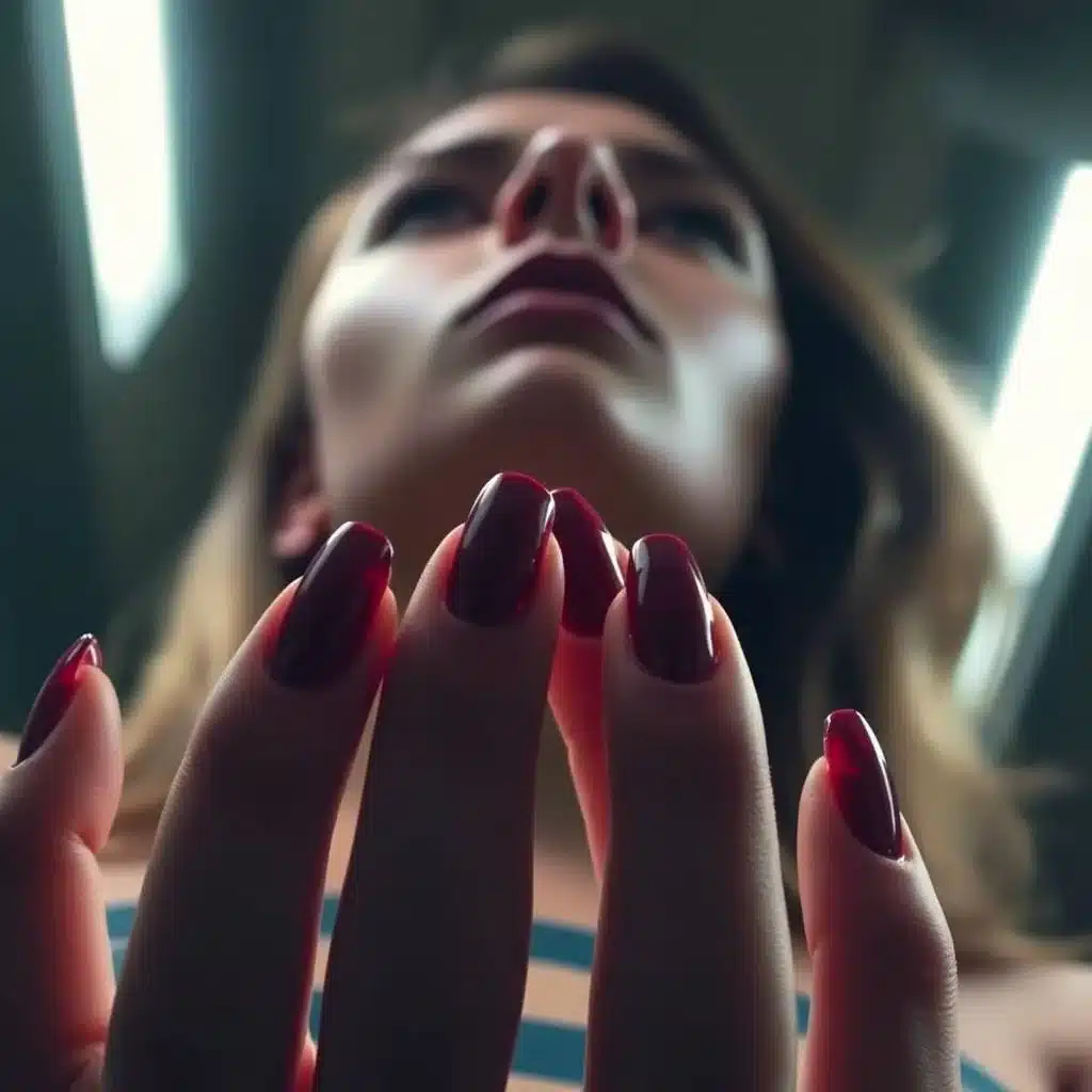 dark red nail designs