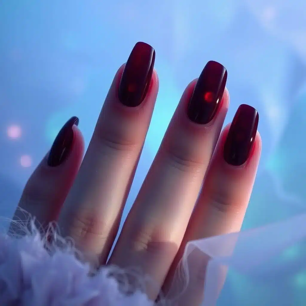 glossy nails