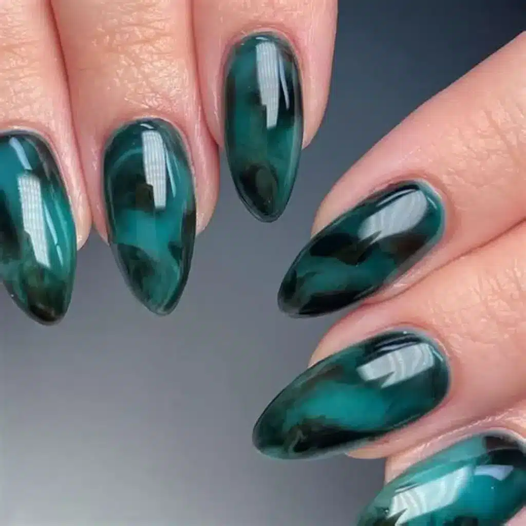 green fairy nails