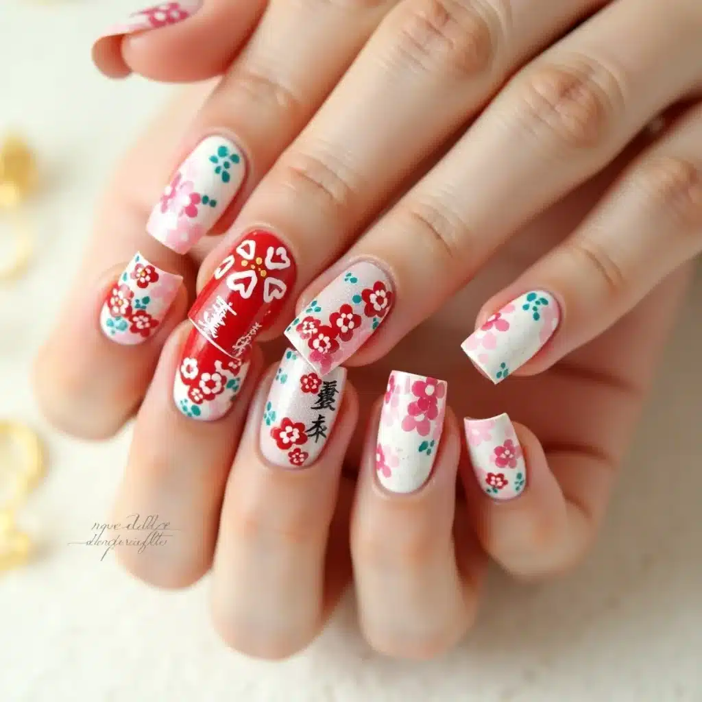korean nails art