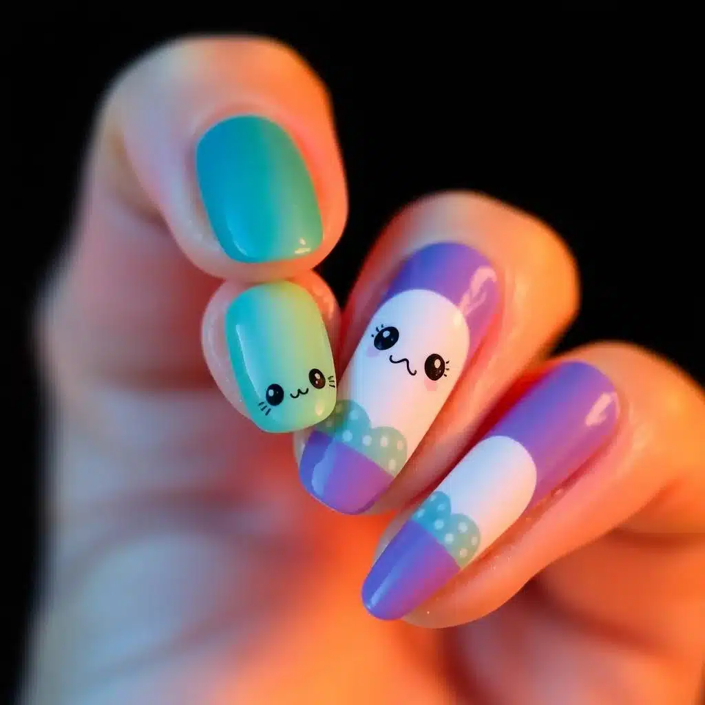 kawaii nail design