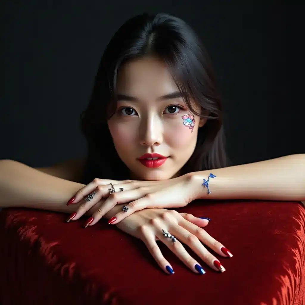 korean nails art