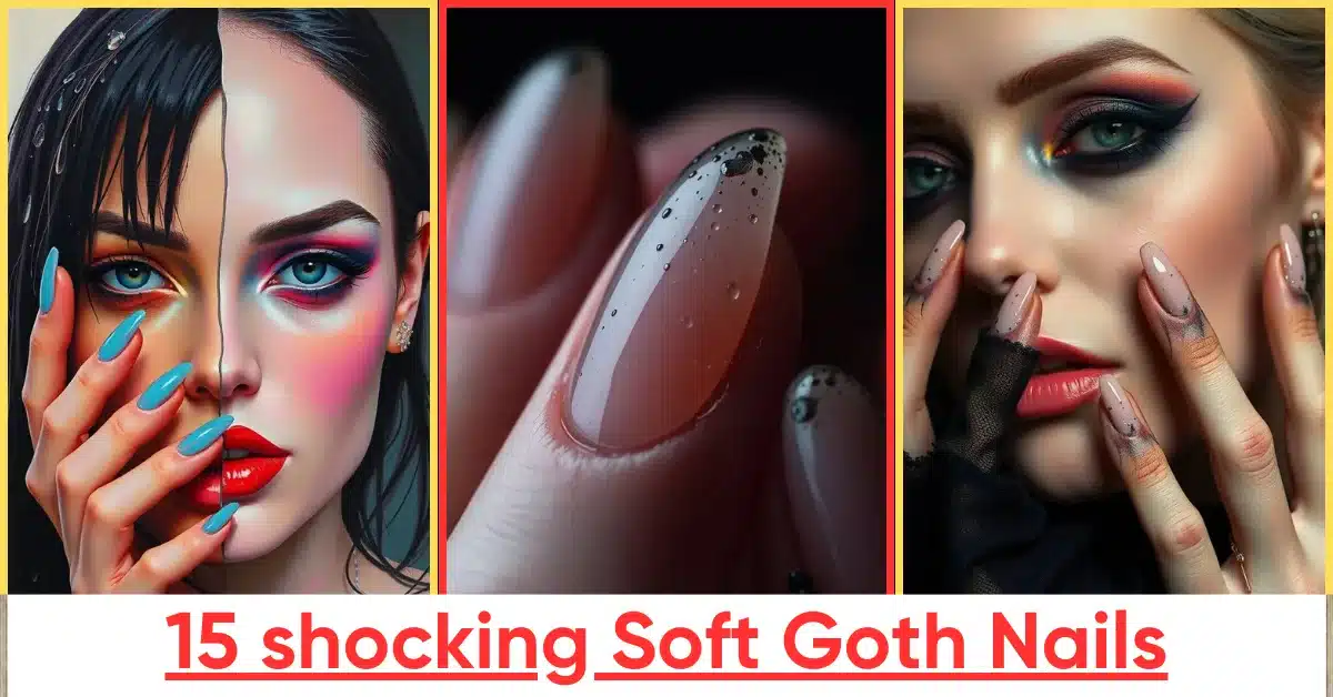 soft goth nails
