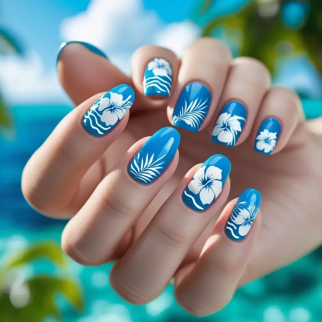 Tropical nail art