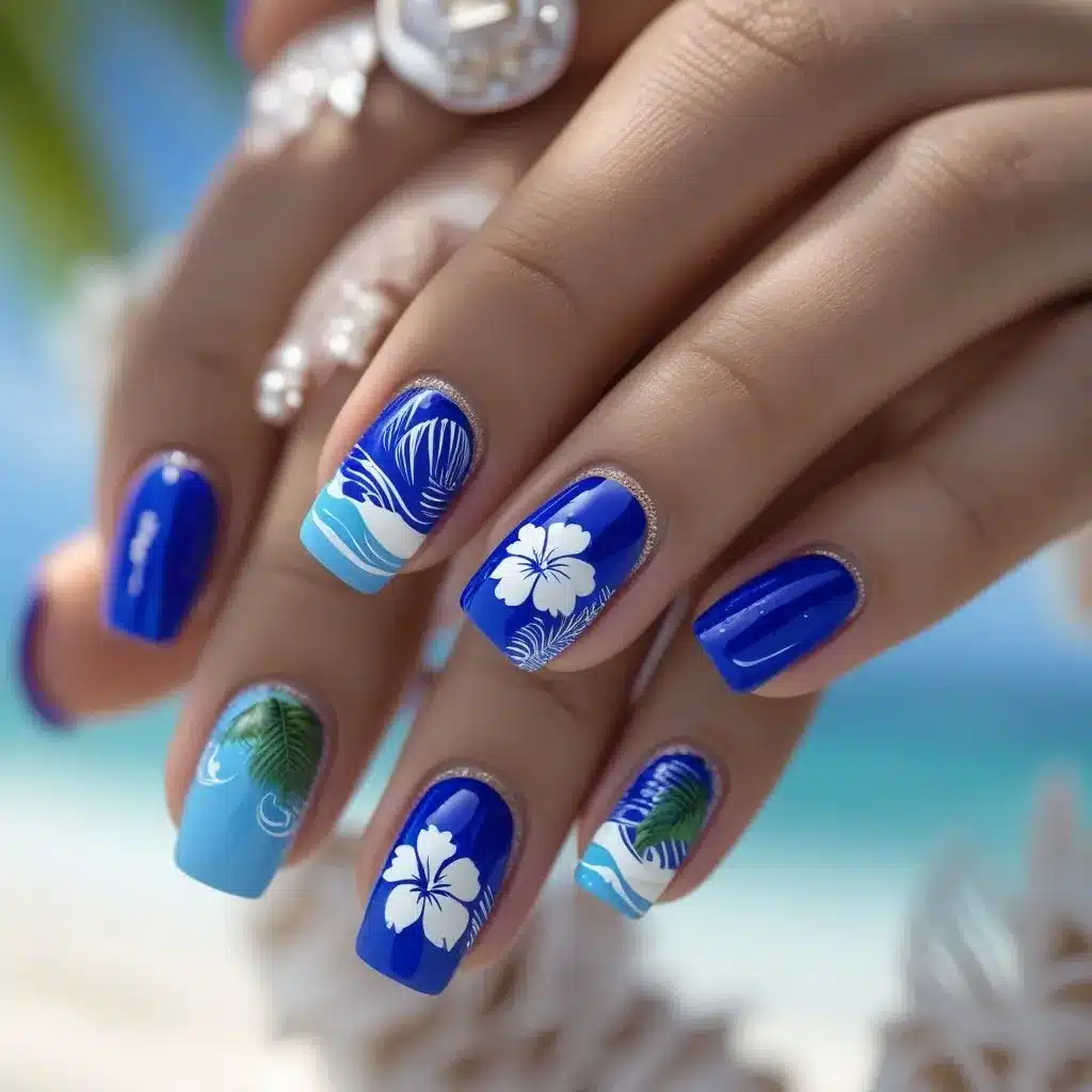Tropical nail art