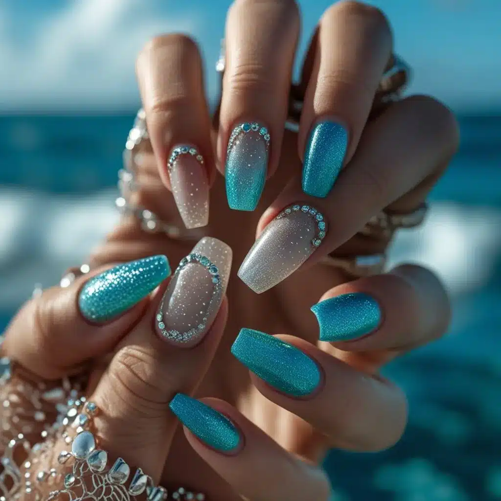 Mermaid nails