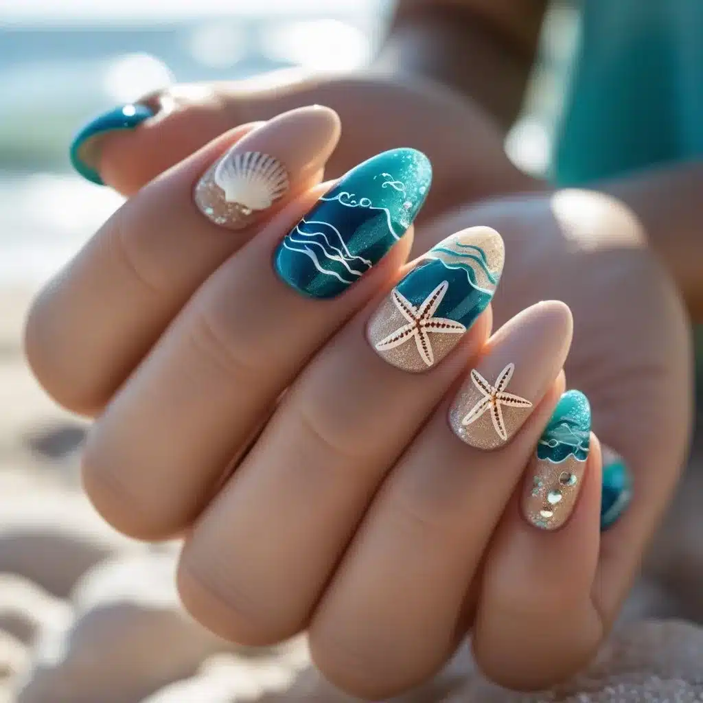 Turquoise nails