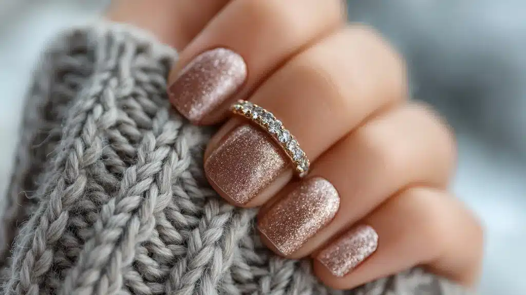 Cute short almond nails

