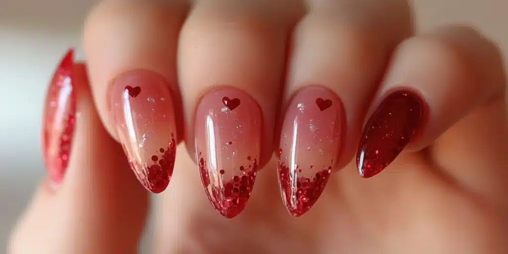 Minimalist almond nail art

