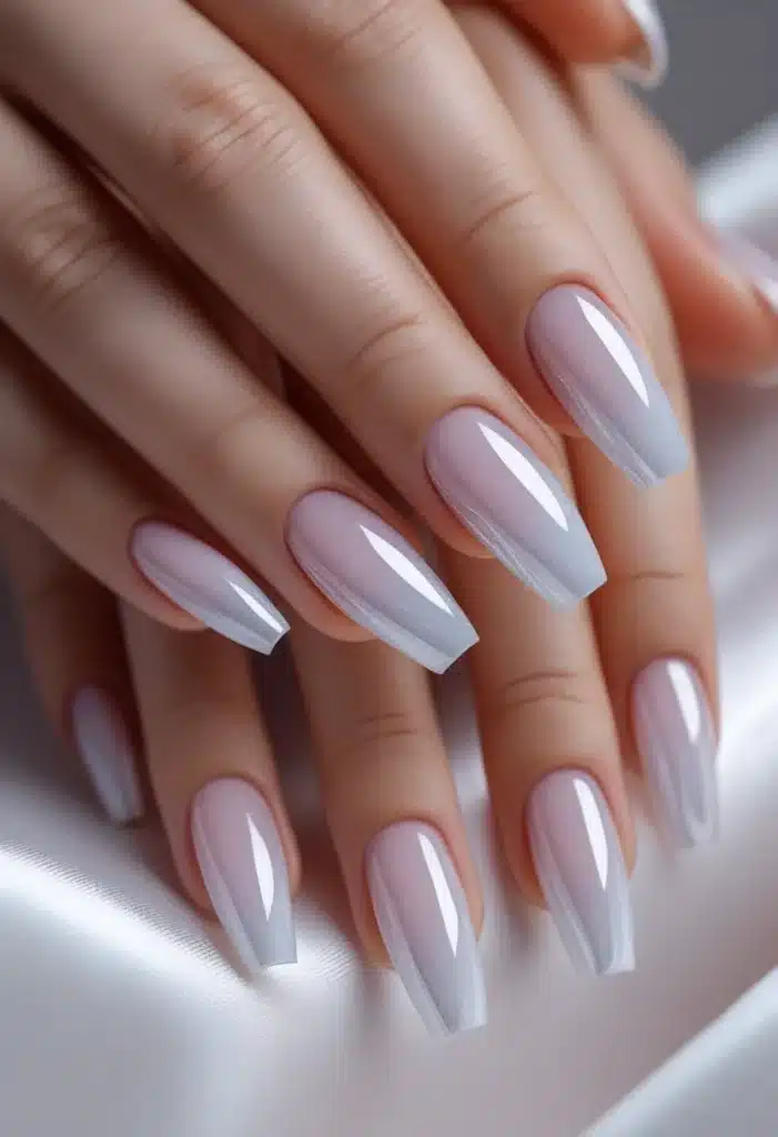 Summer short acrylic nails
