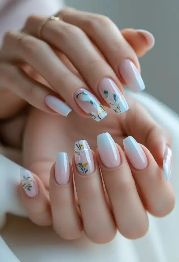 Short acrylic nails