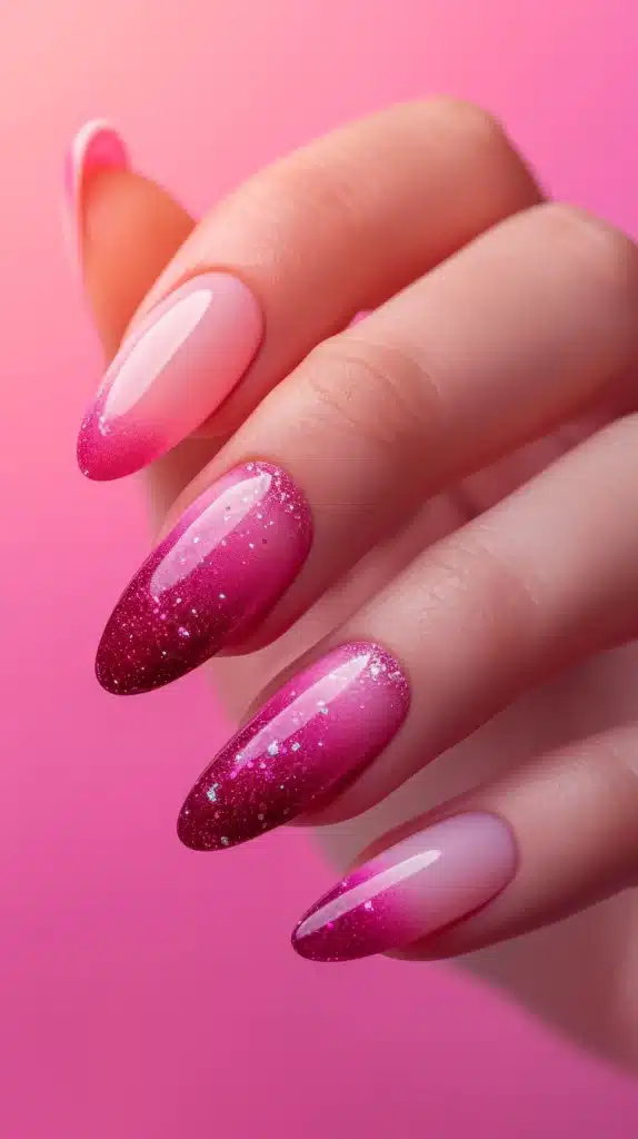 Dark ombre nails
