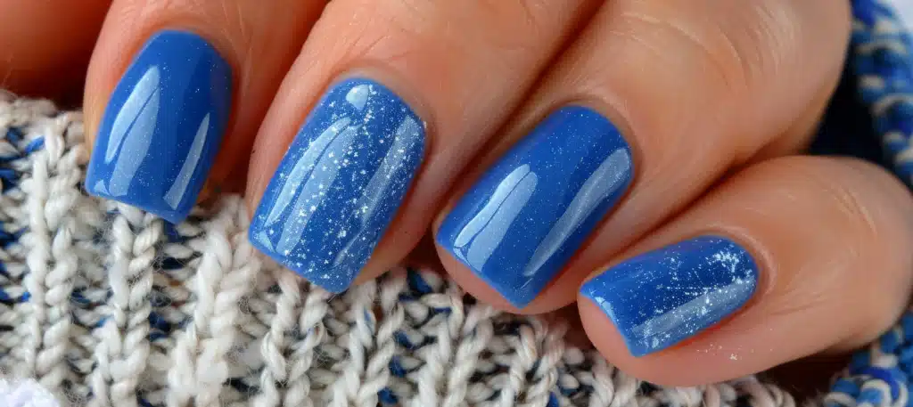 French manicure with design