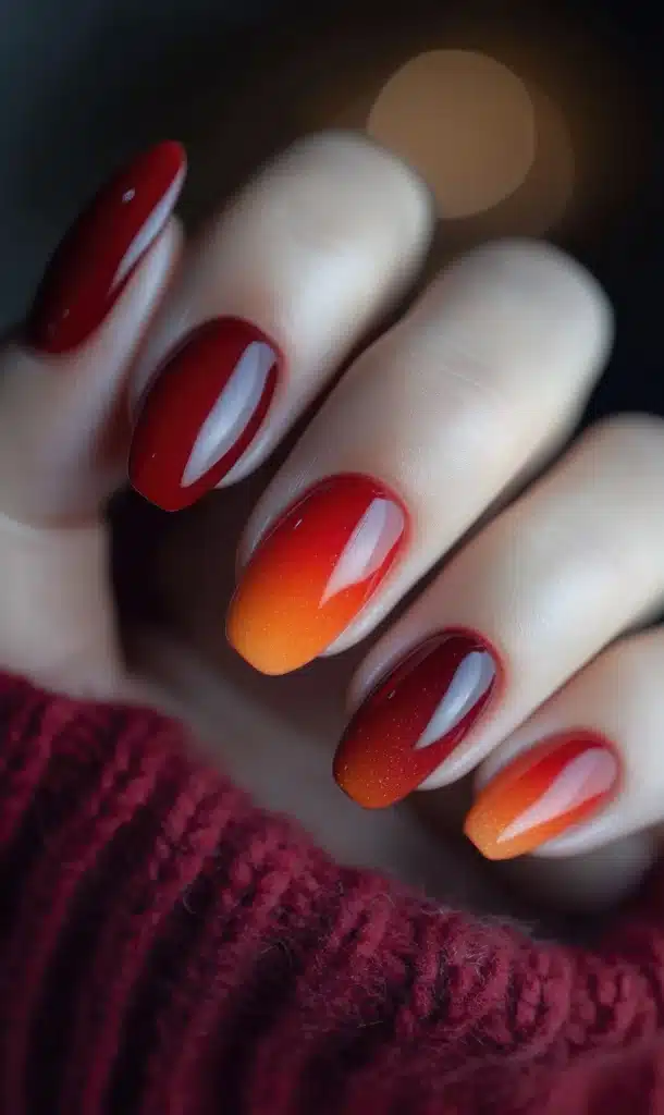 Ombre nail art