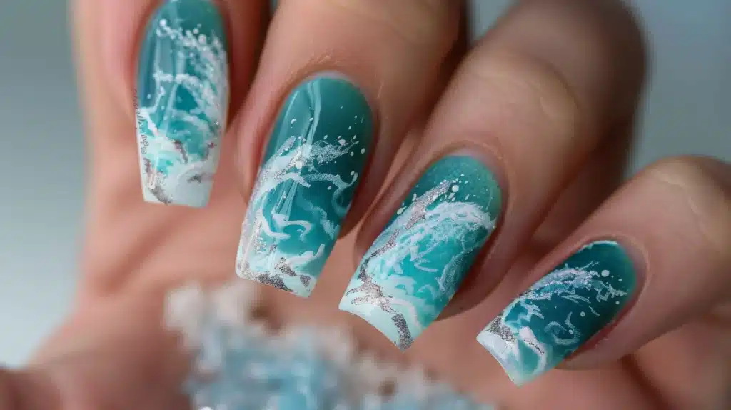 green nails