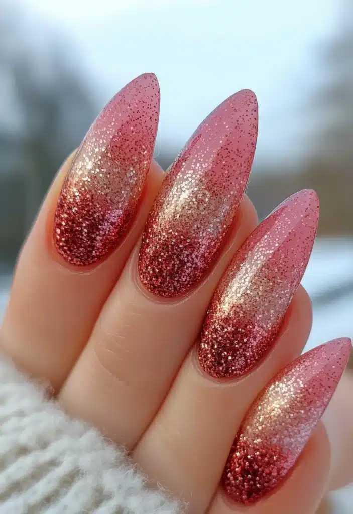 Neon ombre nails
