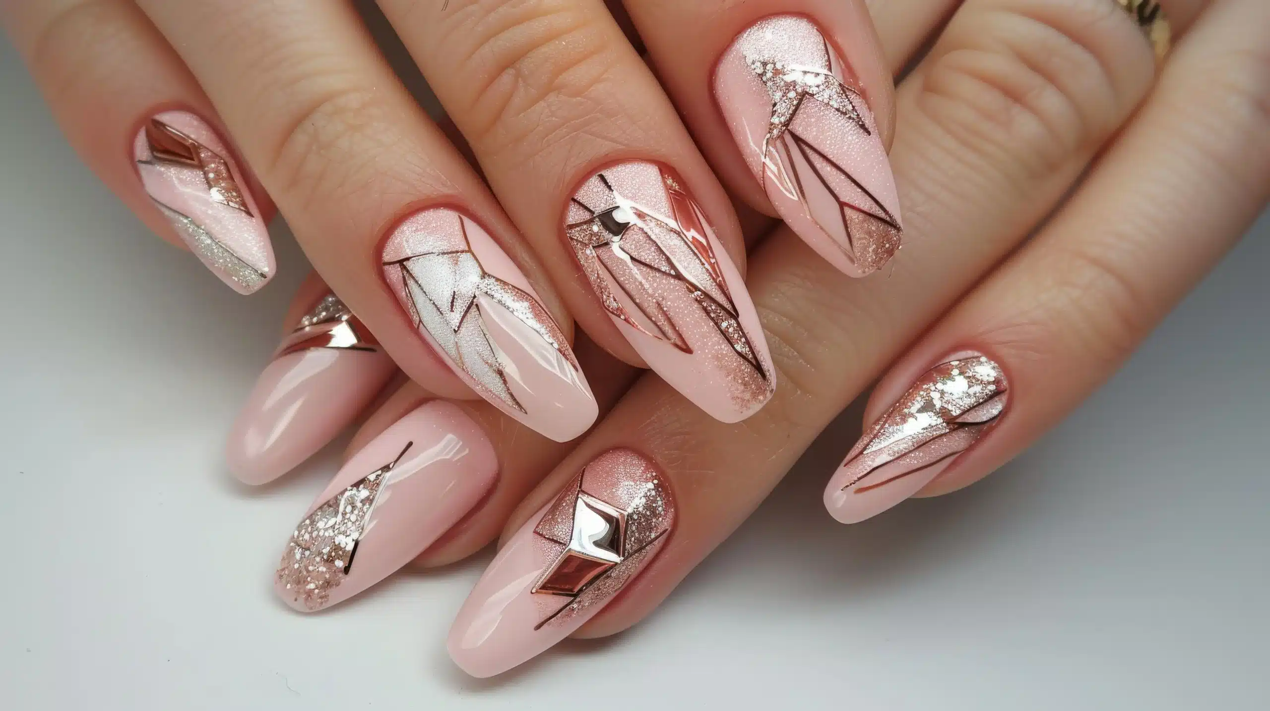 Acrylic coffin nails