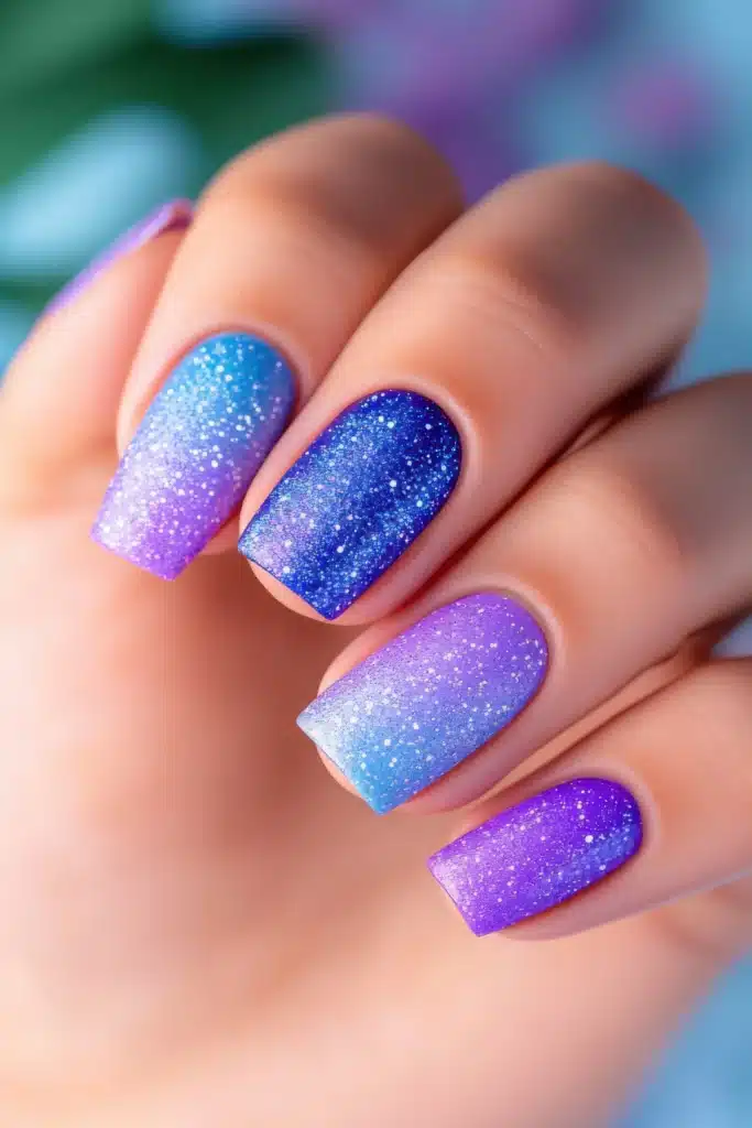 Light ombre nails
