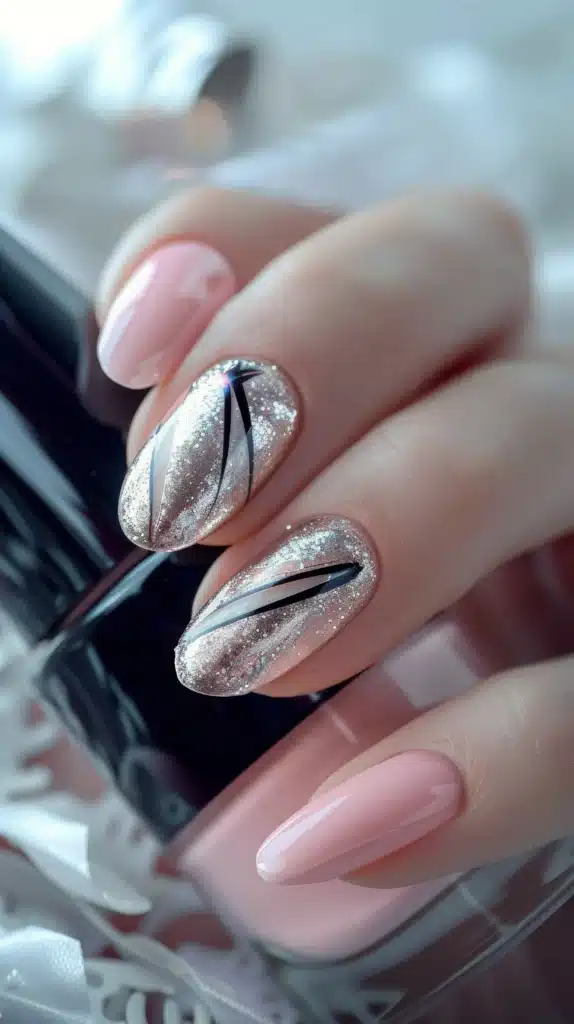 Vertical ombre nails
